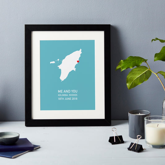Greek Islands Personalised Print