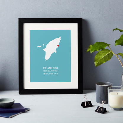 Greek Islands Personalised Print