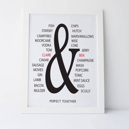 Personalised Perfect Together Print