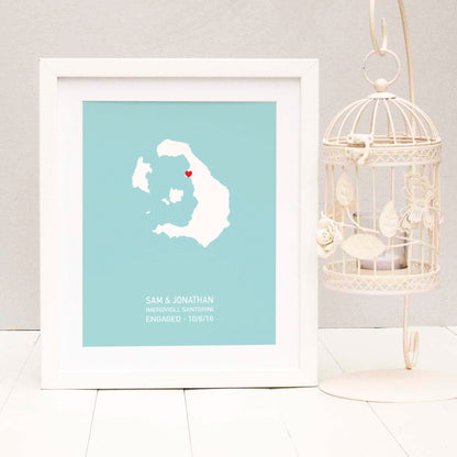 Greek Islands Personalised Print