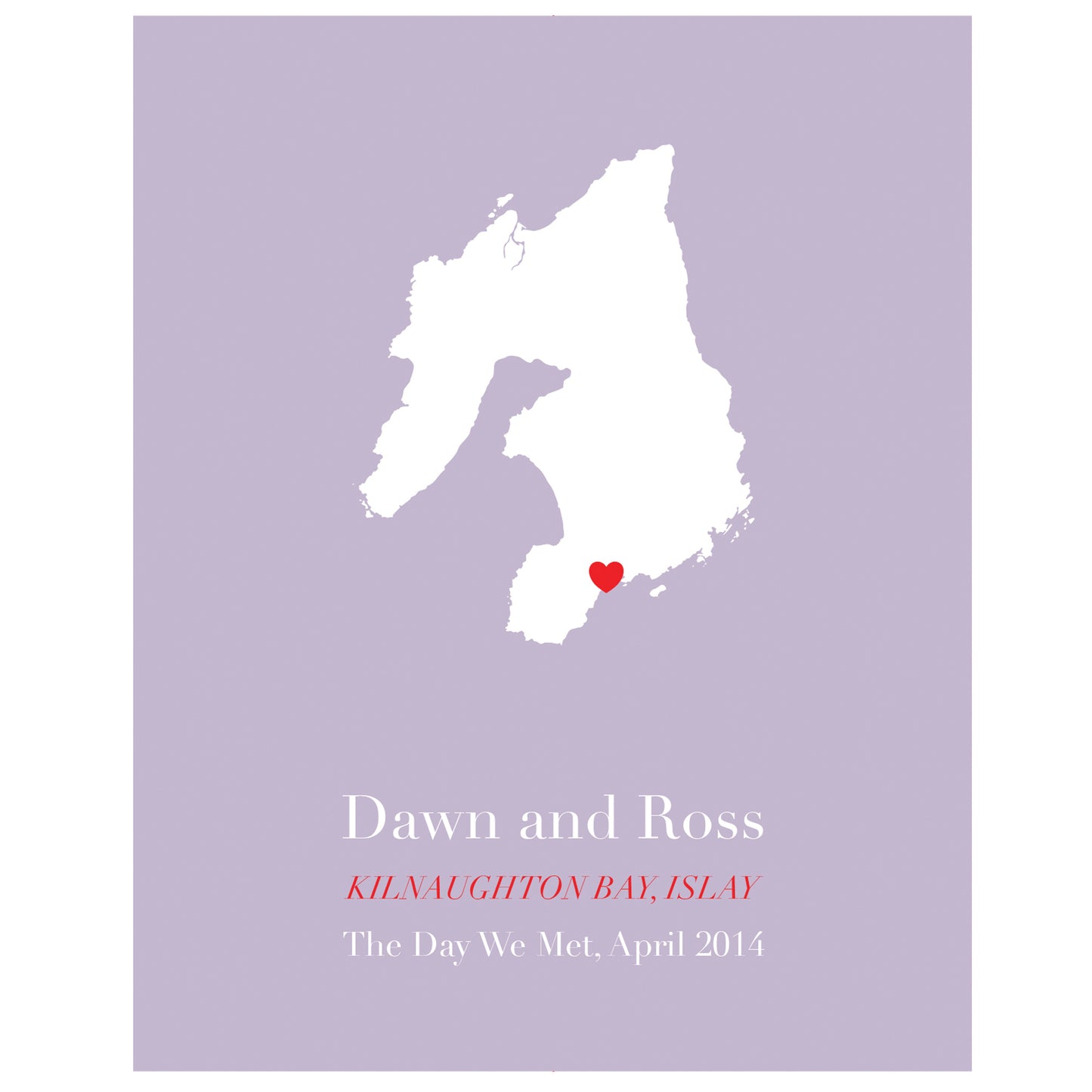 Scottish Isles Personalised Print